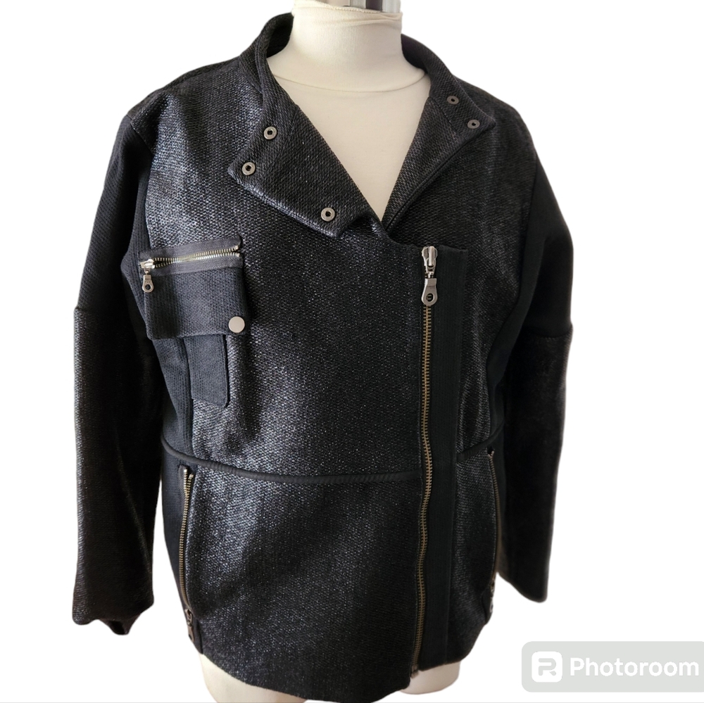 Charlotte Eskildsen Designer riding style men's jacket size 36 black